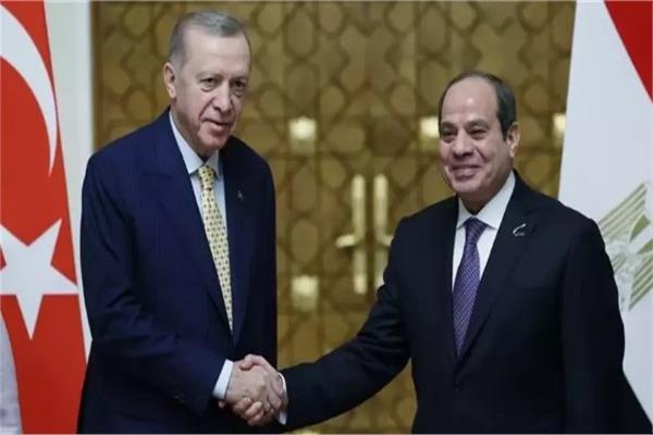 الرئيس عبد الفتاح السيسي ونظيره التركي رجب طيب أردوغان
