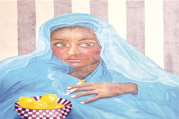إحدى لوحات المعرض