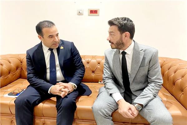 احمد زاهر بمقر مجلس النواب