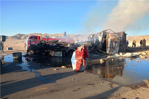  حادث تصادم بطريق إدفو