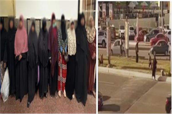 المتهمين عقب القبض عليهم 