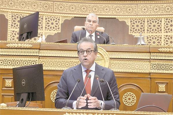 وزير الصحة يستعرض إنجازات القطاع  «تصوير: محمد الوشاحى»