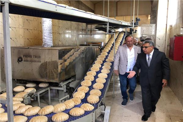 محافظ الدقهلية يتابع انتظام وسير العمل بمخبز