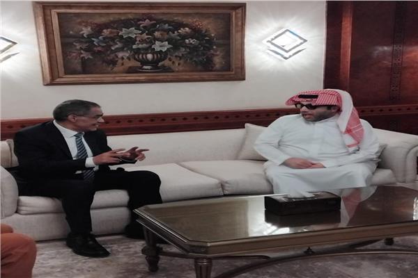الكاتب الصحفي ضياء رشوان وزير الدولة للإعلام مع معالي الوزير تركي آل الشيخ