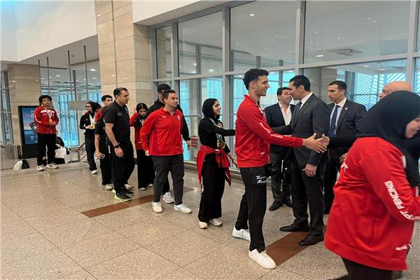 جانب من استقبال المنتخب
