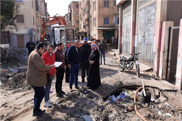إحلال وتجديد فرعة الدخول بمحطة المنتزه