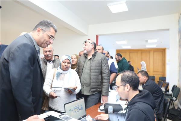 الدكتور وليد البرقي، محافظ البحر الأحمر يتفقد سير انتخابات نقابة المهندسين