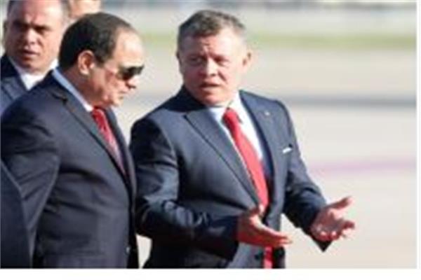 الرئيس وملك الأردن