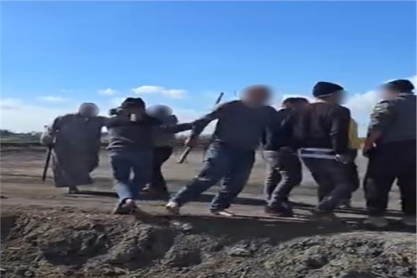 صورة من فيديو المشاجرة بأسلحة بيضاء 