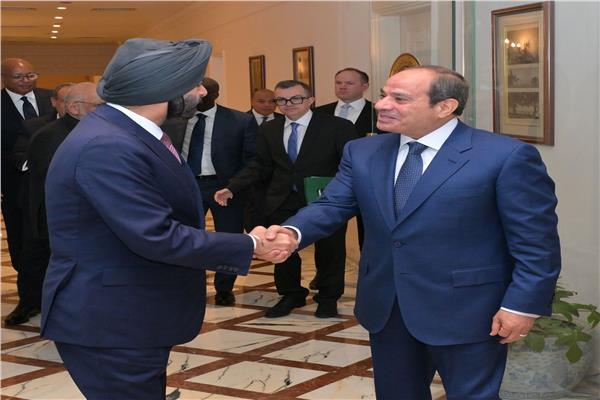 الرئيس السيسي خلال لقائه وفد البنك الدولي