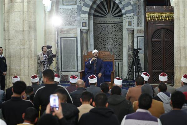 أمين عام مجمع البحوث الإسلامية في درس التراويح بالجامع الأزهر