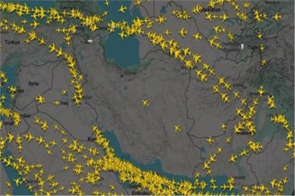 صورة موضوعية إغلاق المجال الجوي لإيران