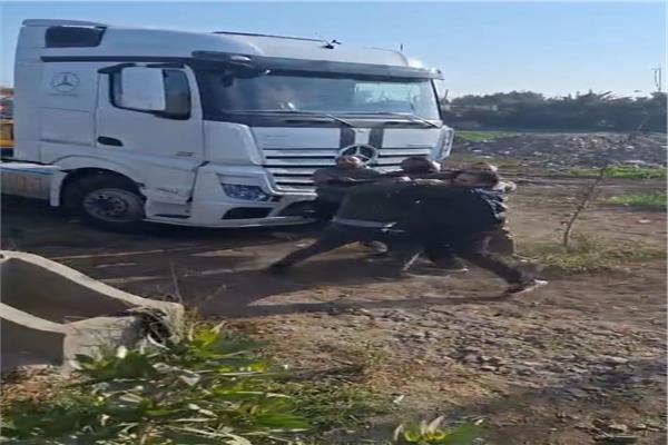 صور من الواقعة مشاجرة بنها