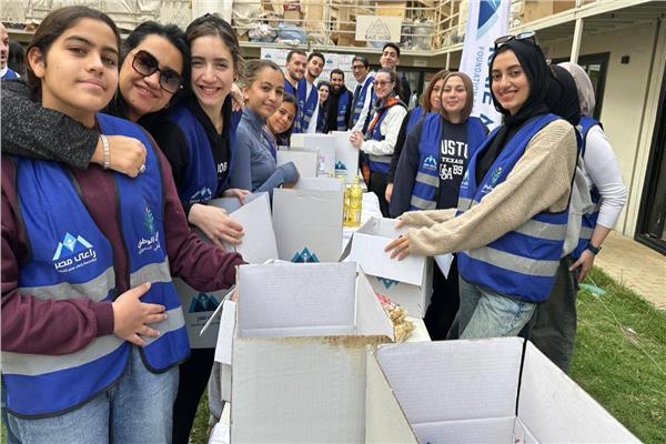  التحالف الوطني يستقبل وفود المتطوعين لتعبئة كراتين رمضان