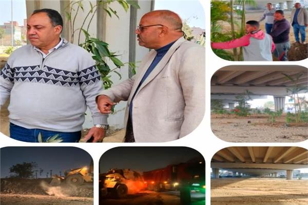  أعمال تطوير ميدان محور ناهيا بكرداسة