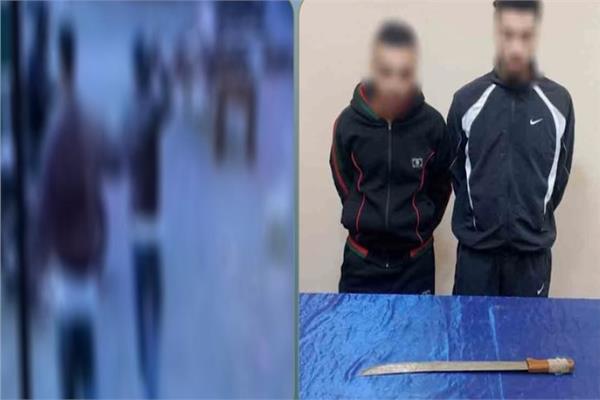 المتهمان والسلاح المستخدم في الواقعة