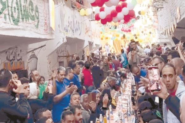 إفطار المطرية تحول إلى طاقة نور تشع من قلب القاهرة على العالم