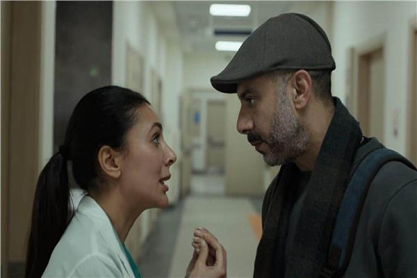 محمد فراج وبسمة داوود في مسلسل «أب ولكن»