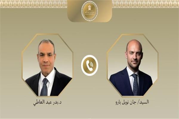 وزير الخارجية د.بدر عبد العاطي ونظيره الفرنسي جان نويل بارو