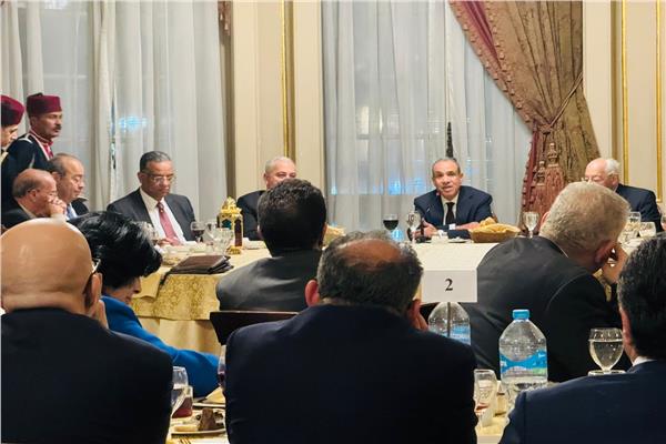 وزير الخارجية المصري بدر عبد العاطي على هامش حفل إفطار الأسرة الدبلوماسية