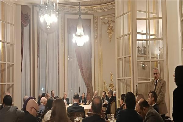 وزير الخارجية والهجرة بدر عبد العاطي على هامش حفل إفطار الأسرة الدبلوماسية