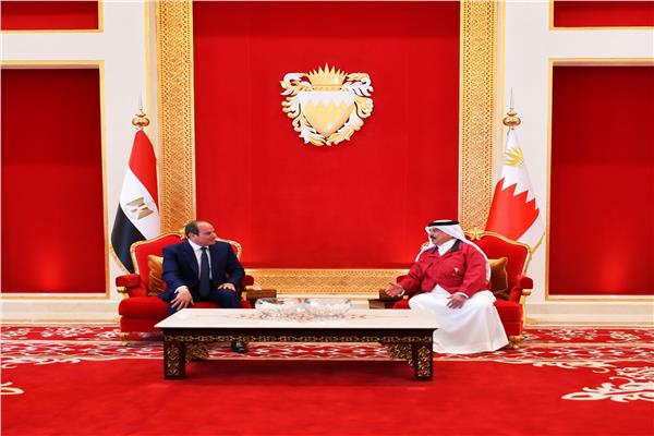 الرئيس السيسي وملك البحرين