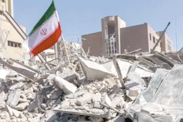منازل مدمرة فى طهران