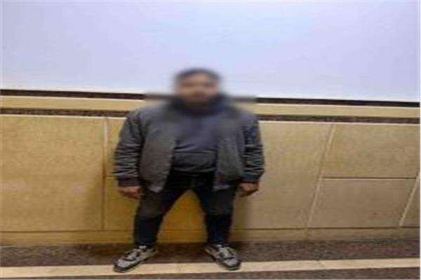 المتهم بعد القبض عليه