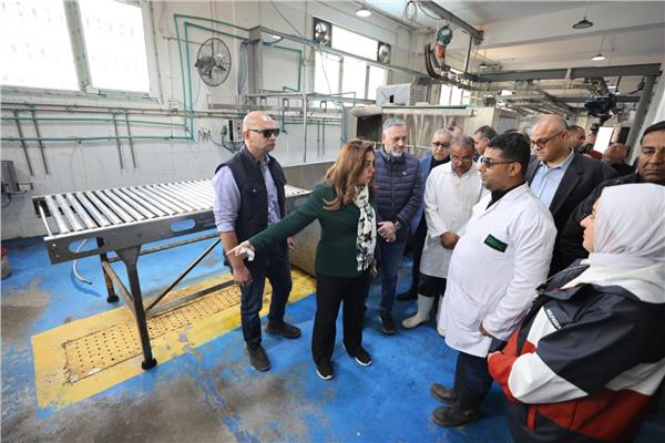 وزيرة التنمية المحلية والبيئة تتفقد  مجزر العامرية الآلي للوقوف علي المشكلات