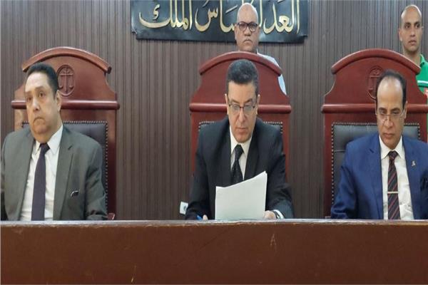 هيئة المحكمة برئاسة المستشار أيمن كمال عرابى حسين