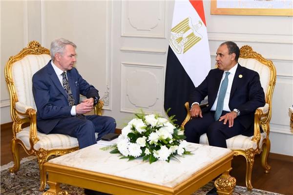 لقاء د. بدر عبد العاطي وزير الخارجية وبيكا هافيستو مبعوث سكرتير عام الأمم المتحدة للسودان