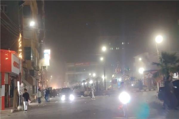 عاصفة ترابية تضرب سوهاج