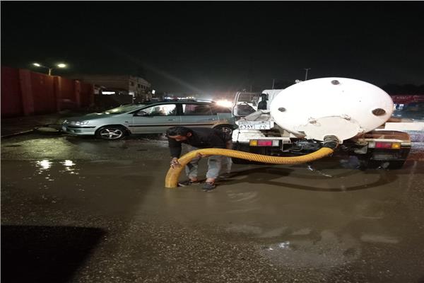  شفط مياه الأمطار بالجيزة
