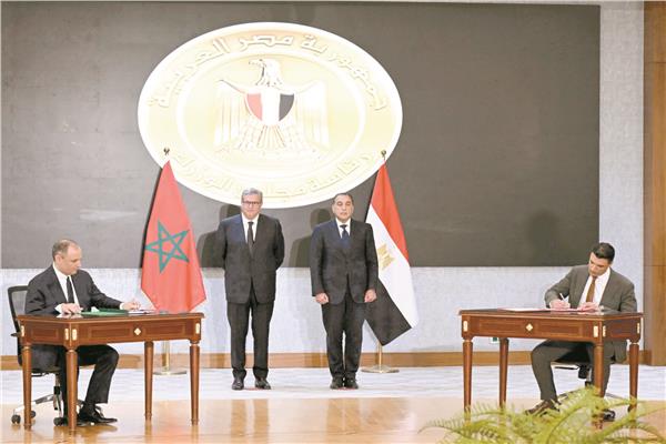 د. مصطفى مدبولى وعزيز أخنوش يتابعان توقيع مذكرات التفاهم بين مصر والمغرب