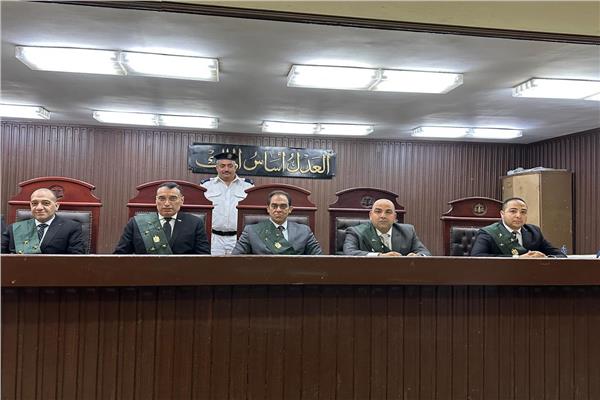 هيئة المحكمة برئاسة المستشار أيمن فؤاد فهمي