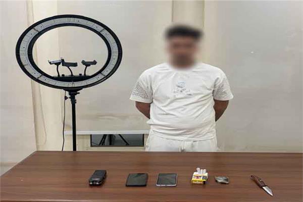 سقوط صانع محتوى بالجيزة