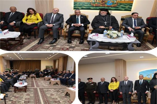 محافظ الجيزة يزور الكنيسة الكاثوليكية