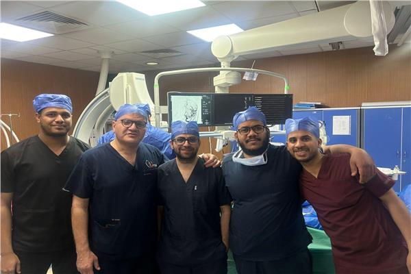 نجاح إجراء أول حالة سحب جلطة حادة بالمخ بمستشفى طيبة التخصصي بإسنا 