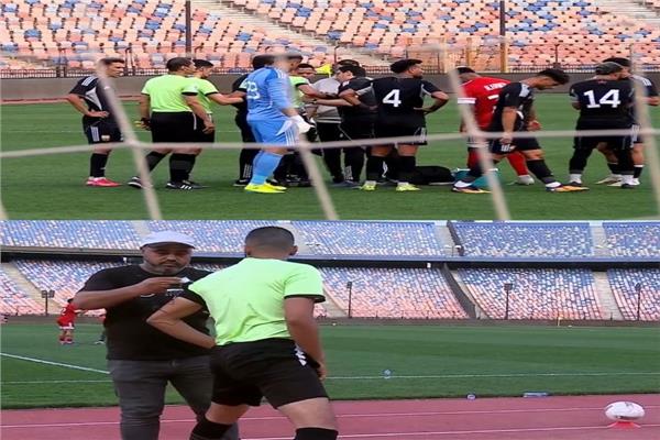 إصابة حكم مباراة مودرن والجونة