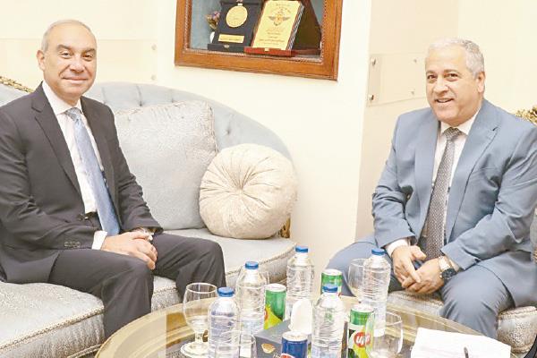 المهندس عبد الصادق الشوربجى  والسفير علاء يوسف رئيس الهيئة العامة للاستعلامات