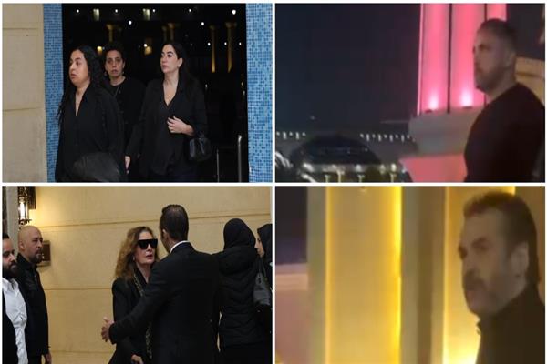 عزاء والد منة شلبي