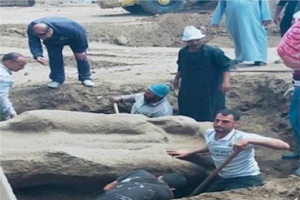 الكشف عن تمثال رمسيس الثاني