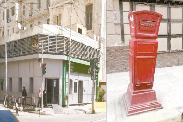 أقدم صندوق بريد متواجد حاليًا فى شارع فؤاد بالإسكندرية 