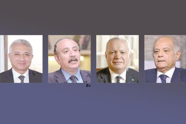 السفير حسين هريدى - السفير محمد العرابى - د. طارق فهمى - السفير محمد حجازى
