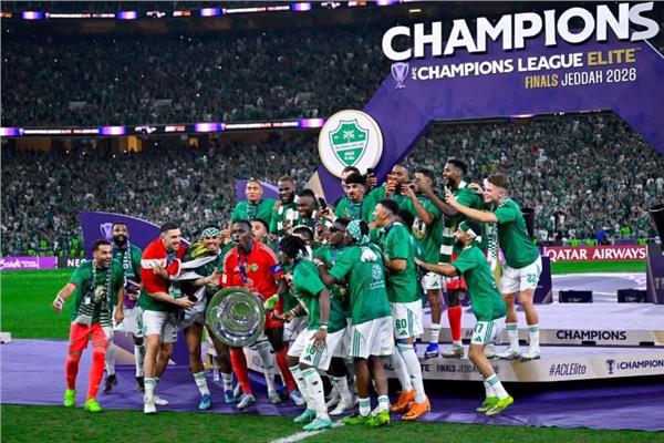 مراسم تتويج أهلي جدة السعودي بدوري أبطال آسيا
