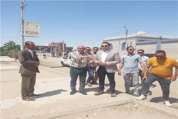 نائب محافظ الفيوم  يتفقد عدداً من أراضي أملاك الدولة