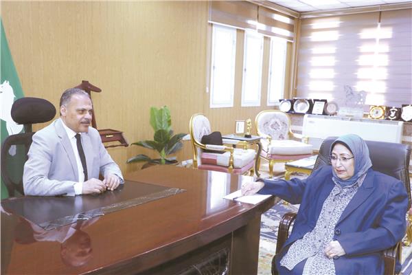 المهندس حازم الأشمونى خلال حواره مع «الأخبار»