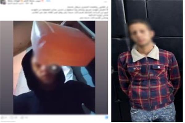 المتهم عقب القبض عليهم 