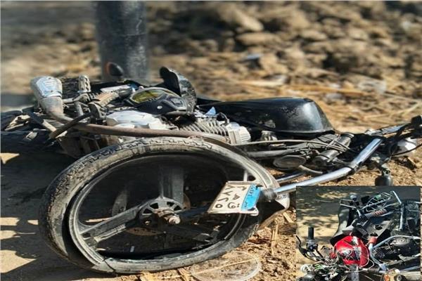 تصادم دراجتين بخاريتين بشبين القناطر