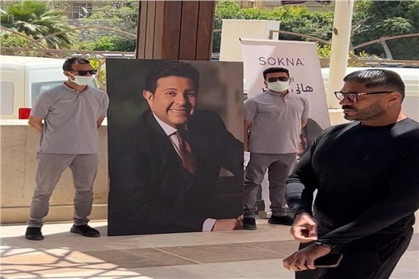 خالد سليم في الوداع الأخير لـ هاني شاكر